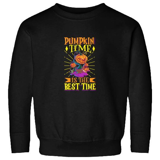 Scary Pumpkin Halloween Costume Autumn Fall Gift Sweatshirts