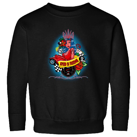 Pin up, Hot rod and Speedometer Sweatshirts
