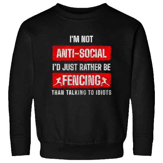 Fencer Sport Sport Fencing Hobby Sweatshirts