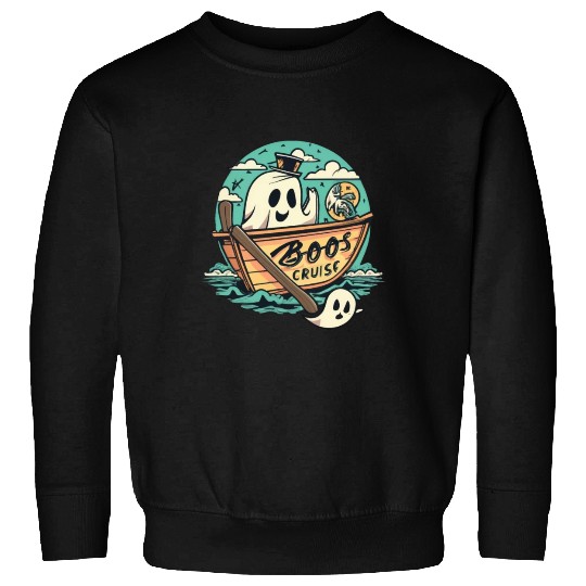 Spooky Cute Kawaii Ghost Design – Boos Cruise Sweatshirts