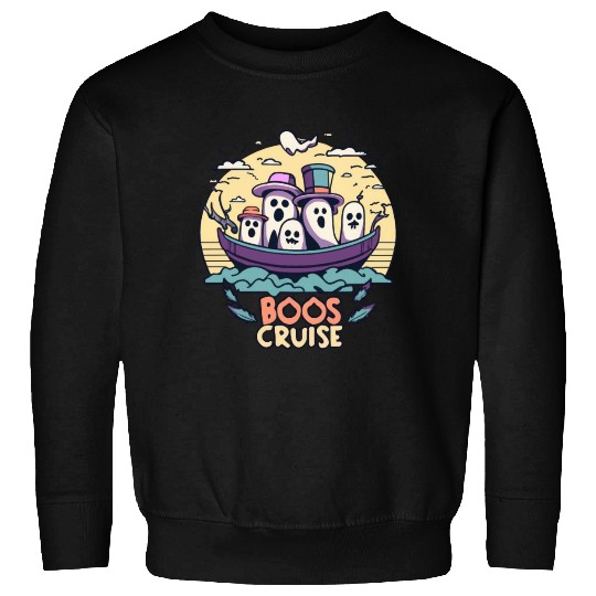 Spooky Cute Kawaii Ghost Design – Boos Cruise Sweatshirts