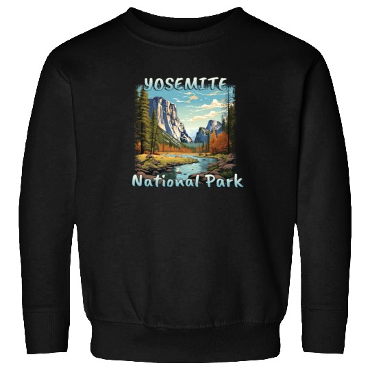 USA Yosemite National Park Sierra Nevada Colorful Sweatshirts