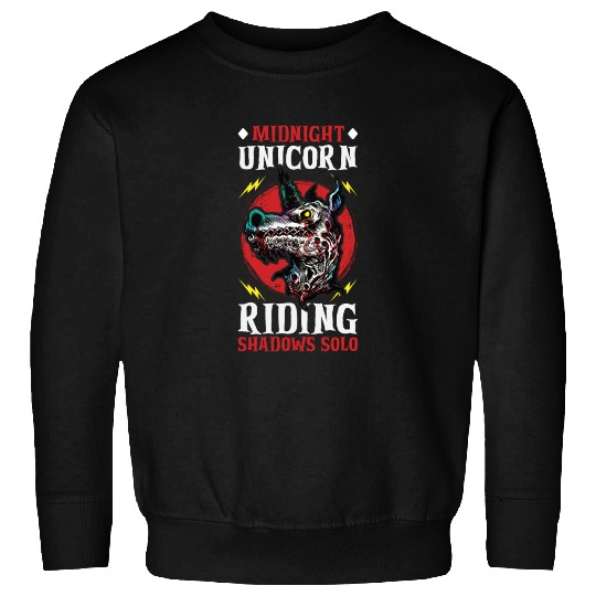 Dark Unicorn Horror Unicorn Midnight Unicorn Dark Sweatshirts