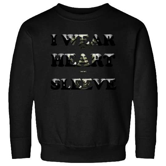 I wear my heart on my sleeve design Sweatshirts gift