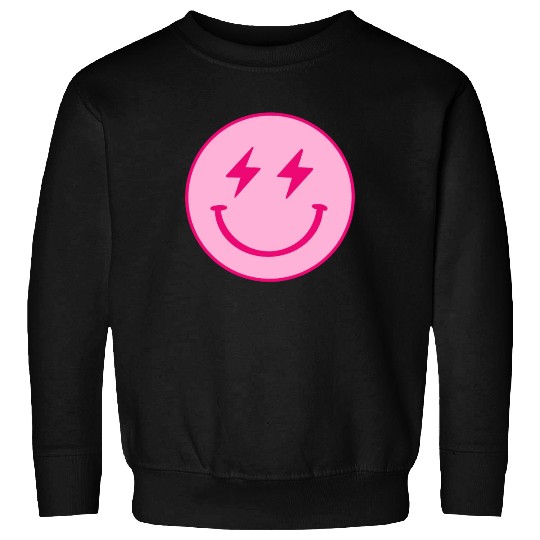 light pink face lightning bolt eyes Sweatshirts