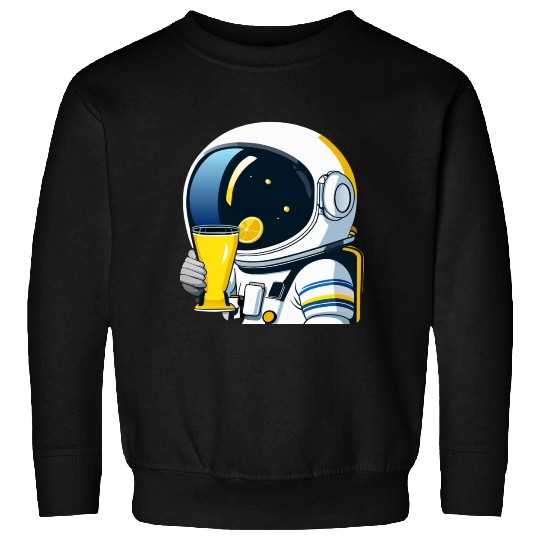 astronaut drinks lemon tea Sweatshirts