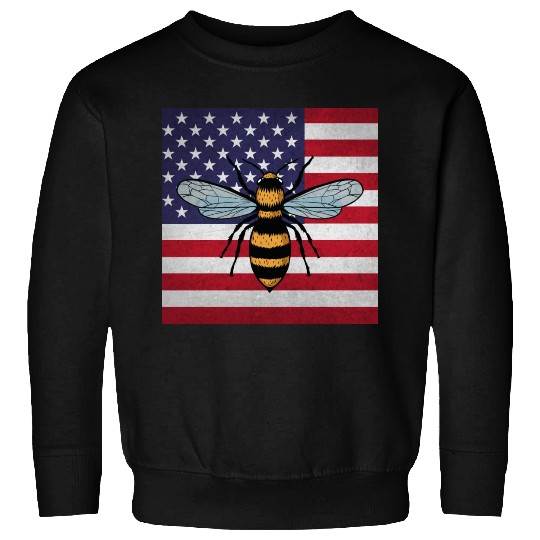 Beekeeper Beekeeping Us Flag Sweatshirts