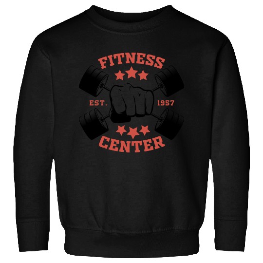 FITNESS CENTER, GYM FITNESS WORKOUT EXERCISE FUNNY Sweatshirts