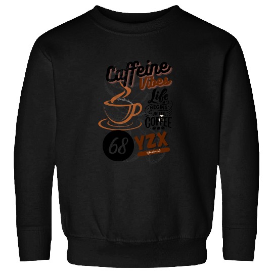 Vintage caffeine vibes Sweatshirts