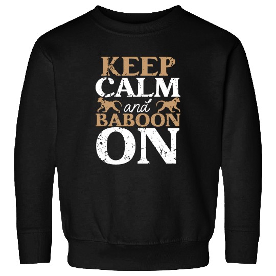 Baboon Monkey Lover Wildlife Animal Zookeeper Sweatshirts