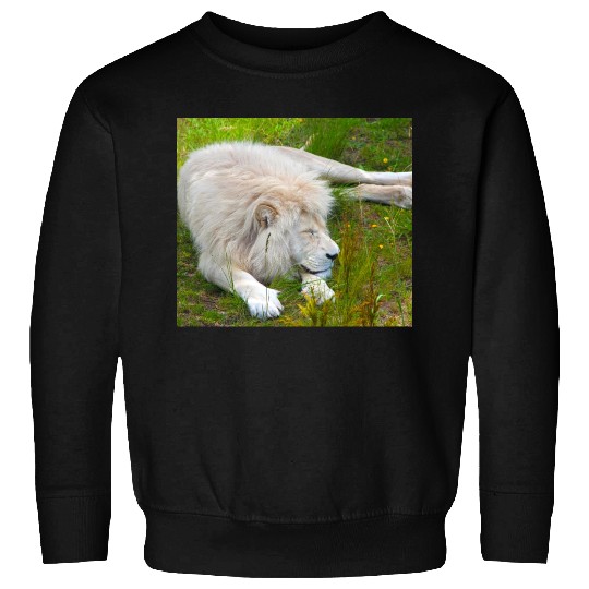 Slumbering Ivory King South African White Lion Sweatshirts