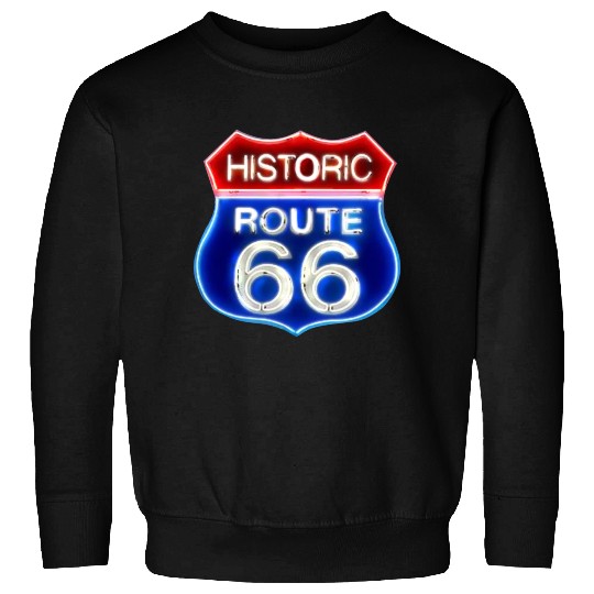 Route 66 neon sign Sweatshirts
