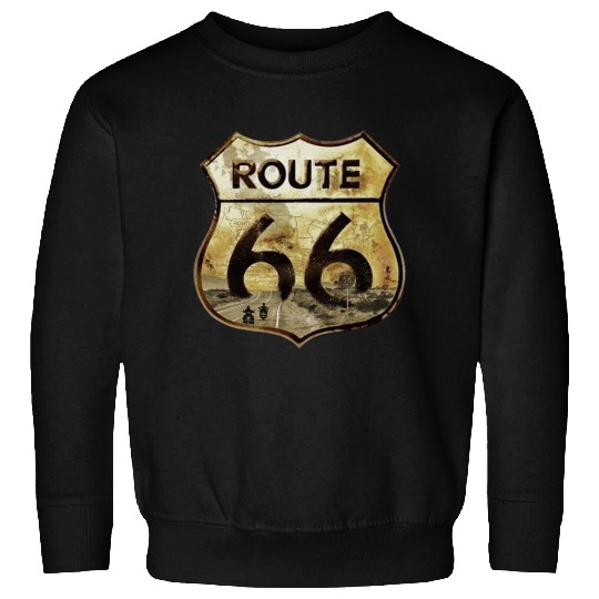 Route 66 trip with motorcycle Sweatshirts