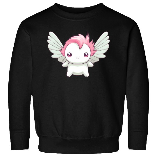Sweet Axolotl with Angel Wings: Heavenly Design Sweatshirts