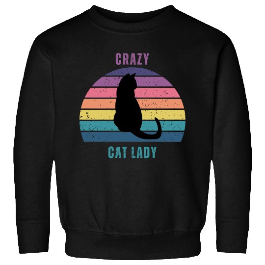 crazy cat lady Sweatshirts
