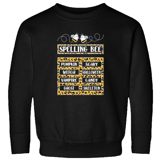Spelling Bee Halloween Teachers Sweatshirts