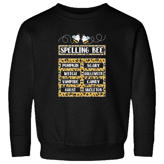 Spelling Bee Halloween Teachers Sweatshirts