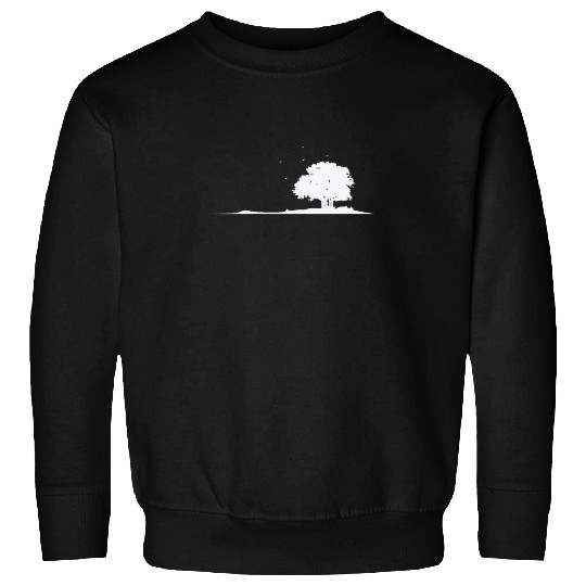 Tree in the Field Nature Leaves Sweatshirts