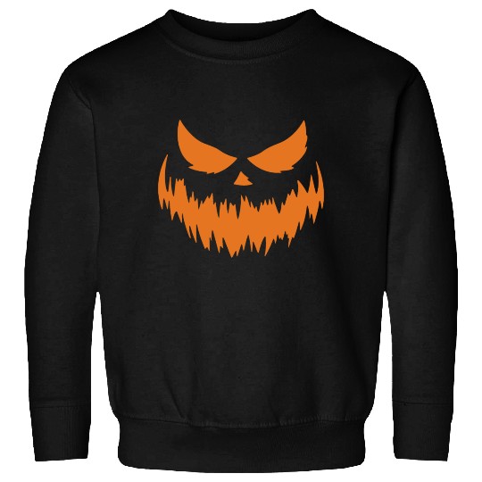 Jack O Lantern Scary Carved Pumpkin Face Halloween Sweatshirts