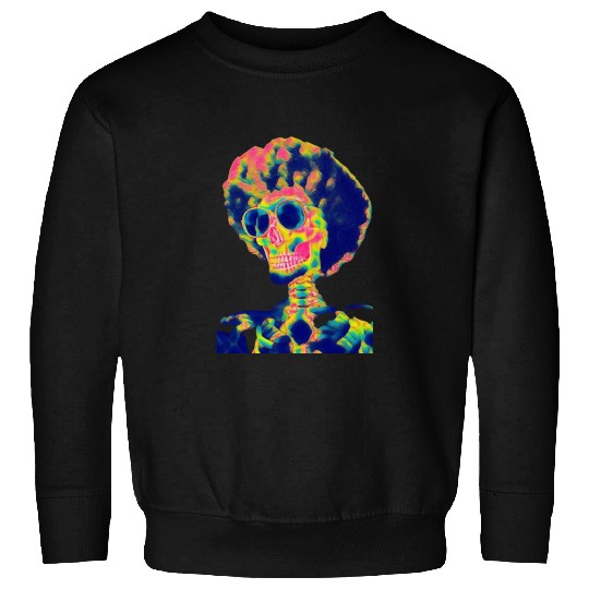 Skull wiith Sunglasses Sweatshirts
