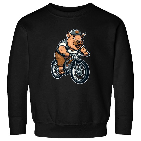 Pig Pork Bicycle Sweatshirts
