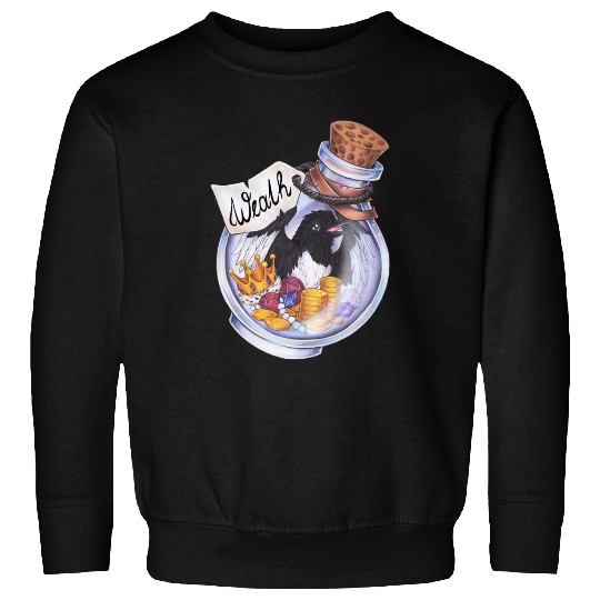 Potion magpie bird coins money treasure wealth Sweatshirts