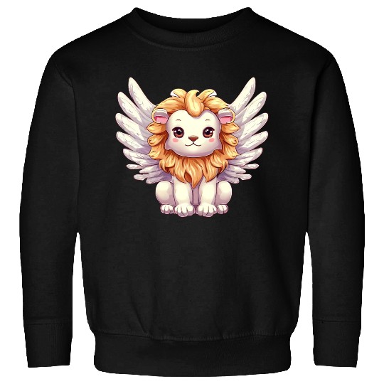 Lion angel with wings Sweatshirts