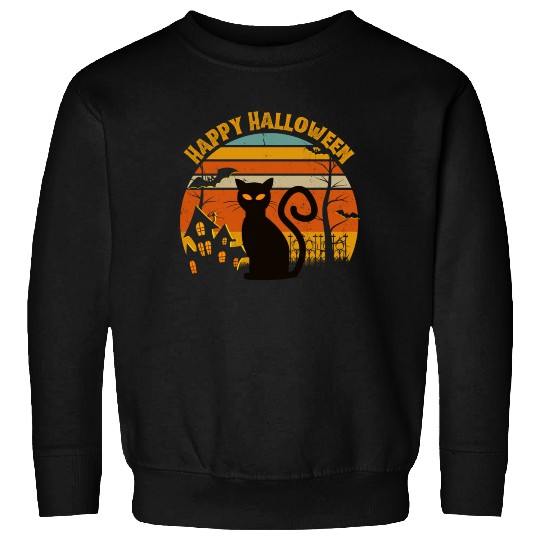 Happy Halloween. Spooky Ghost Skeleton Zombie Witc Sweatshirts