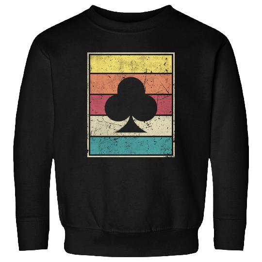Clubs Playing Card Poker Symbol Sweatshirts