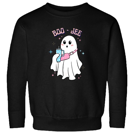 BOO-JEE Spooky Cute Ghost Halloween Costume Design Sweatshirts
