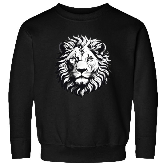 Black and white Lion Sweatshirts