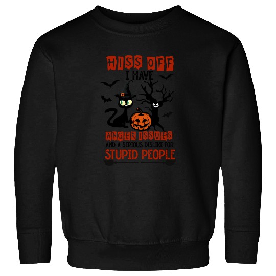 Halloween Cat Pumpkin Spooky Sweatshirts