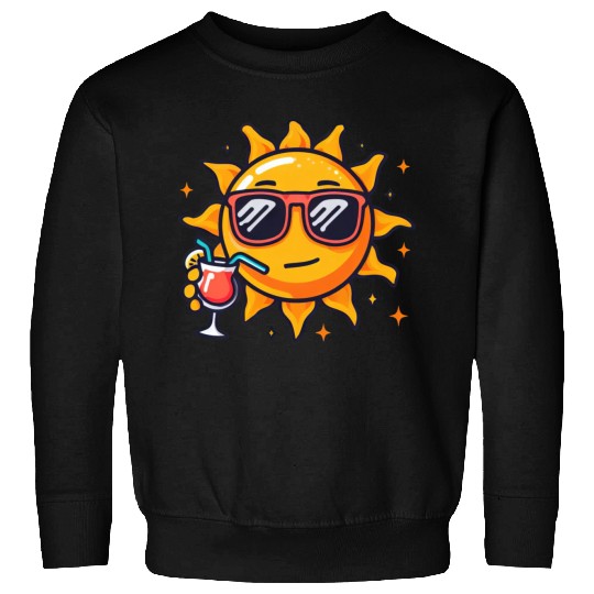 Sun cocktail relaxation star sun Sweatshirts