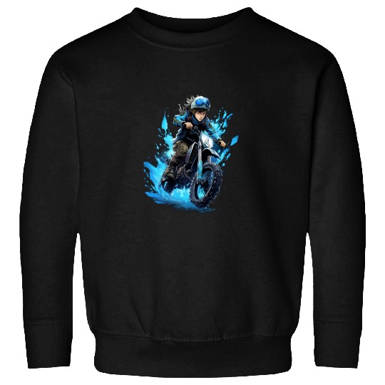 Dirt Bike Anime Ice Racing Motorcycle Ice Racer Sweatshirts