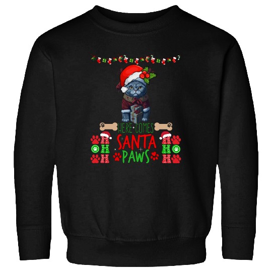 "Santa Paws' Kitty Welcome" Sweatshirts