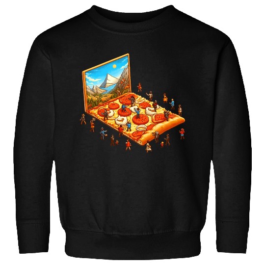 Pizza Hiking People Sweatshirts