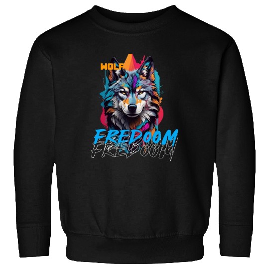 Incredible wolf face street Sweatshirts