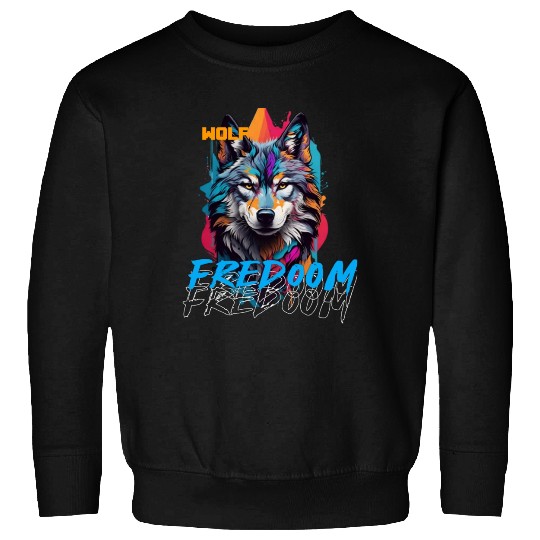 Incredible wolf face street Sweatshirts
