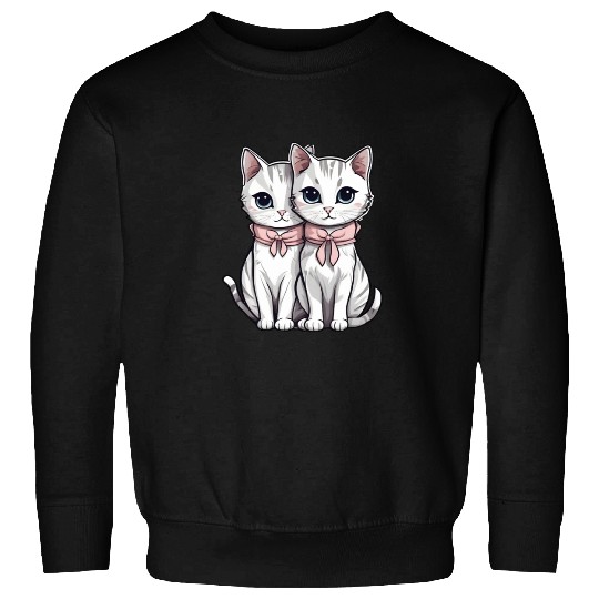 there are two kittens Sweatshirts