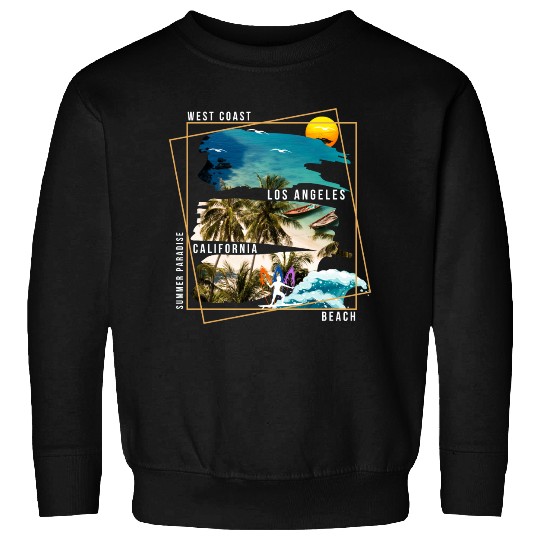 West Coast Los Angeles California Beach Sweatshirts