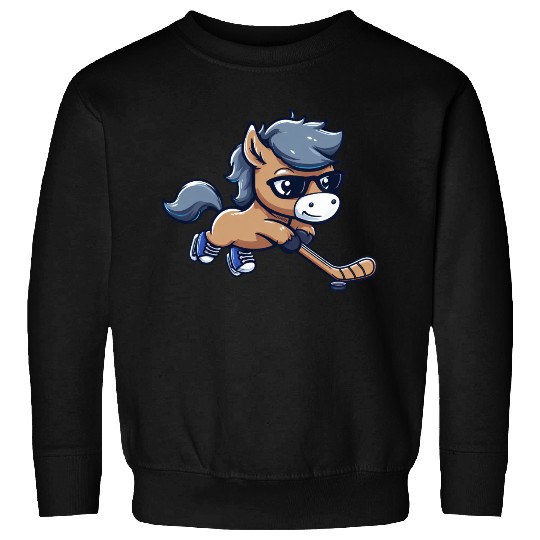 Hockey Horse: Elegance Meets Speed! Sweatshirts