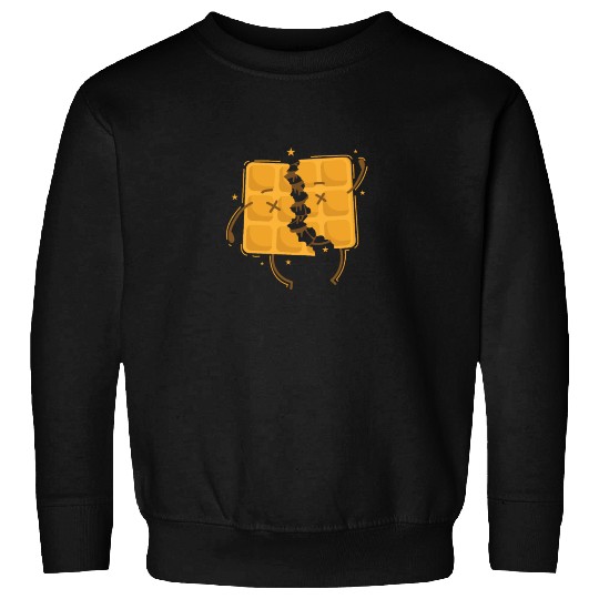 filled Waffle Dough Pastry Baker Snack Sweatshirts