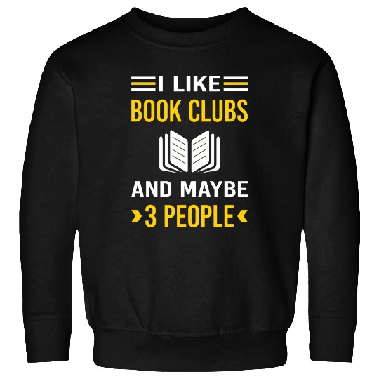 3 People Book Club Read Reader Reading Books Sweatshirts
