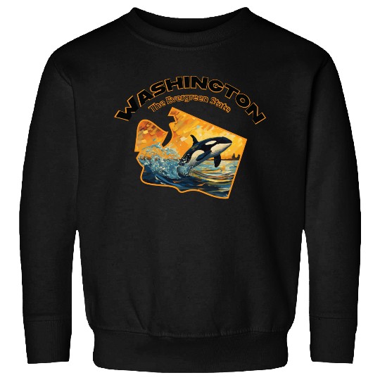 Washington Wildlife - orca Sweatshirts