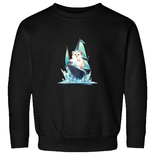 Ice Sailing Hamster Ice Sailor Ice Boating Sweatshirts