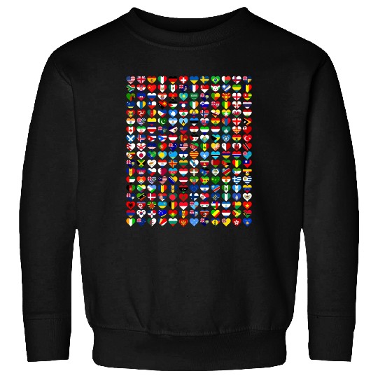 International Flags of the Countries of the World Sweatshirts