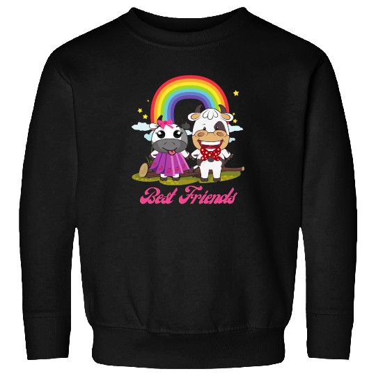 Cow Mooey Cute Strawberry Cow Best Friends Sweatshirts