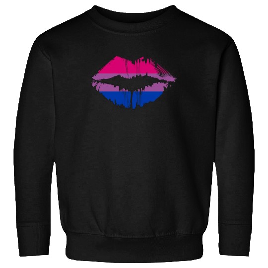 Bisexual Pride Flag LGBTQ Lips Sweatshirts