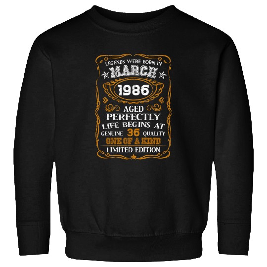March 1986 36th 1986 Sweatshirts