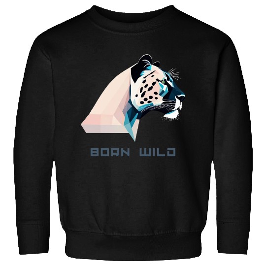 Geometric Lowpoly Wildcat Sweatshirts